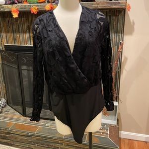 Women’s Fashion to Figure black bodysuit 2X